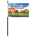 6" x 9" Single Reverse Polyester Stick Flags